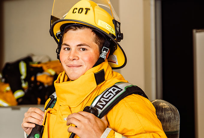 Student firefighter